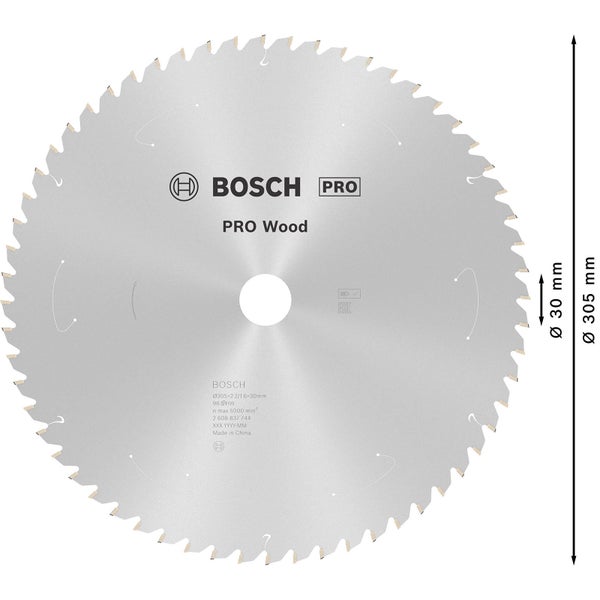 Bosch PRO Wood cordless Blatt für Kreissägen 305 x 2,2 x 30 mm - 2608837744