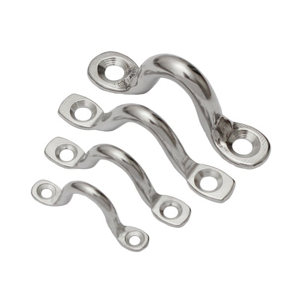 Augbügel aus Edelstahl in vier verschiedenen Größen.