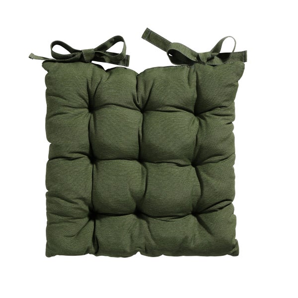 Sitzkissen Tuscany Panama grün - Ca. 46x46 cm - 4er-Set