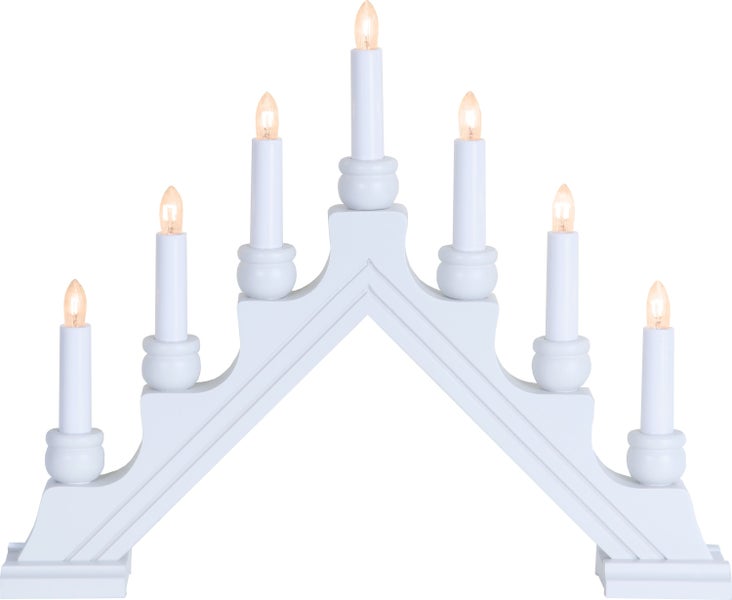 Weihnachtsleuchter mit sieben Kerzen