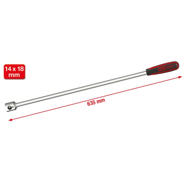 KS Tools Hebel 635 mm mit 14 x 18 Millimeter Aufnahme