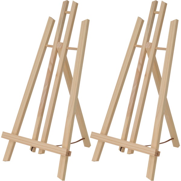 Zwei Holzstaffeleien für Künstler