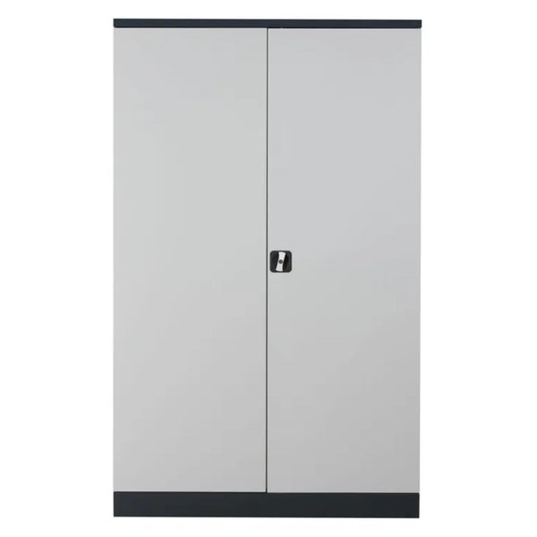 PROREGAL Stahlschrank Bee 5 Fachböden HxBxT 195 x 92 x 50 cm Pulverbeschichtetes & Verstärktes Fachbodenmaterial Anthrazit & Grau
