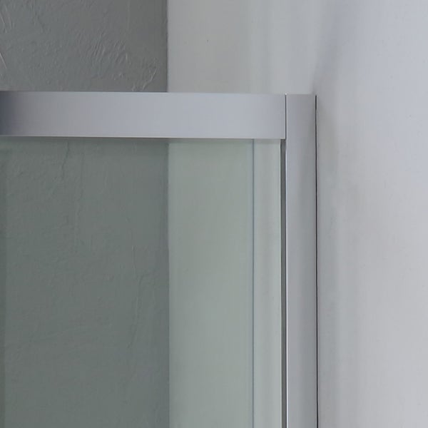 Klarglas Duschkabine 80x80 mit Schiebetüren und verchromten Rahmen | Fly