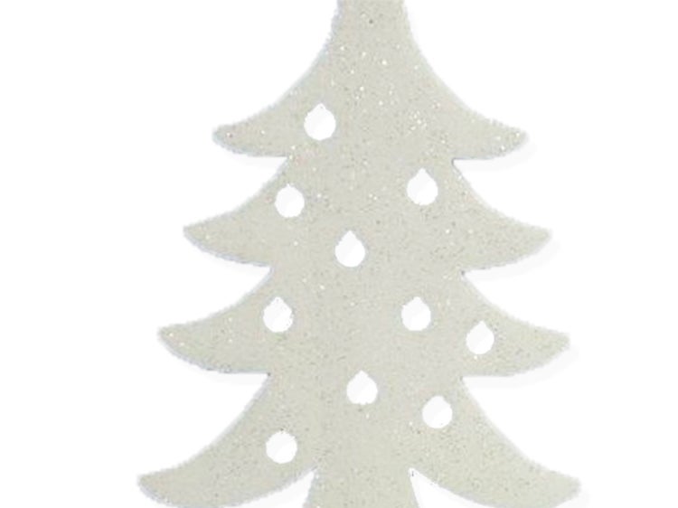 LAALU Schaumstoffbaum mit Glitzer 40 x 29 cm