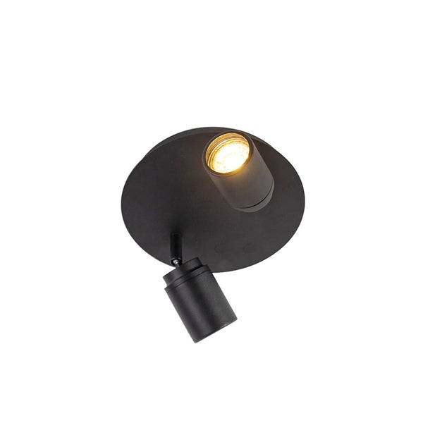 Schwarzer LED-Deckenspot mit zwei Lampen