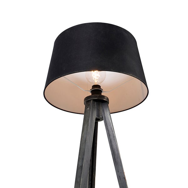 Stehleuchte mit Lampenschirm und Stativ