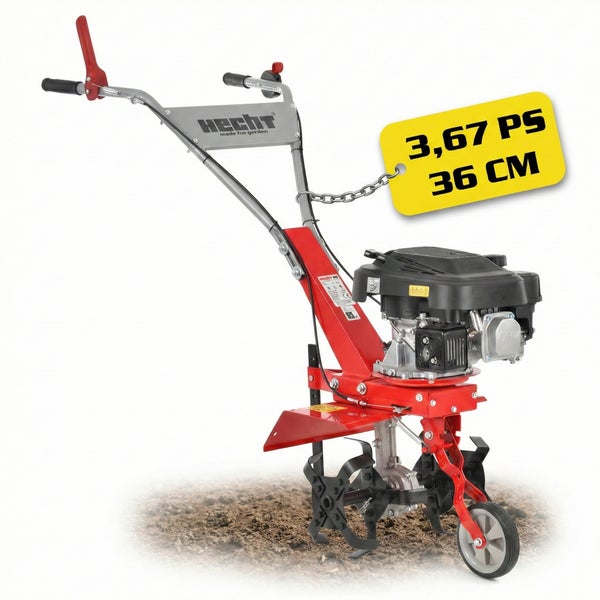 Gartenfräse mit 3,67 PS und 36 Zentimeter Arbeitsbreite