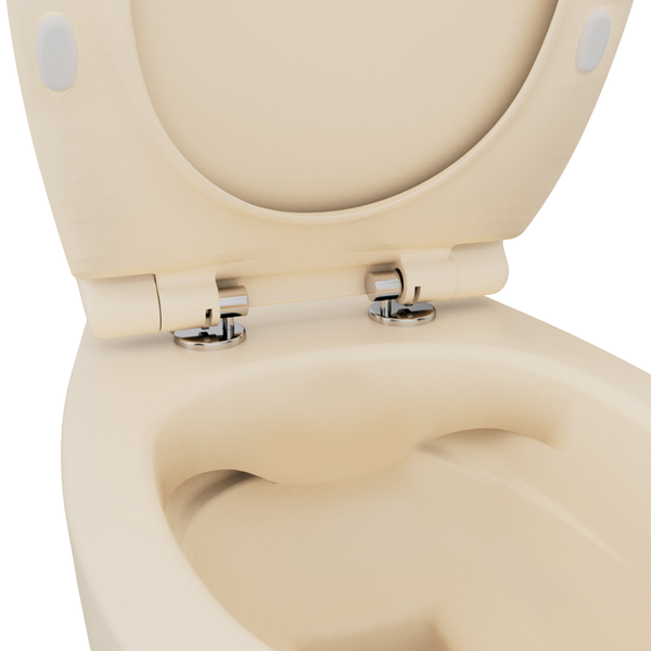 Isvea WC Toilet Badezimmer Wand-WC Elfenbein mit Softclose-Sitz
