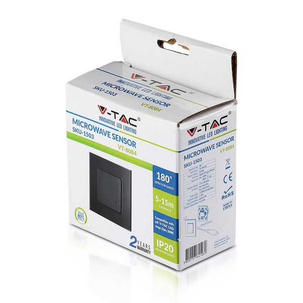 Mikrowellensensor - Schwarz - IP20