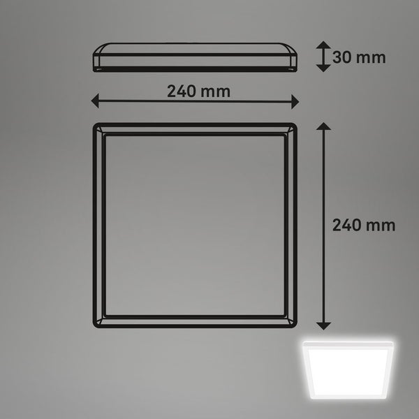 LED Deckenlampe LED Panel Deckenleuchte Flach Indirektes Licht Neutralweiß