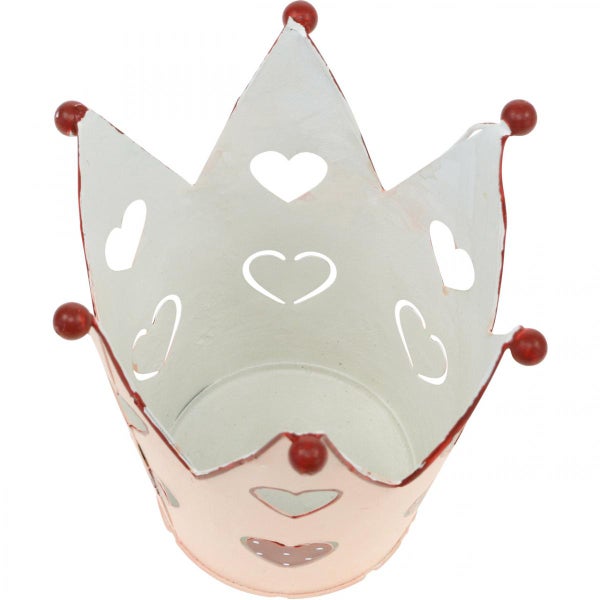 Dekorative Krone mit Herzdesign