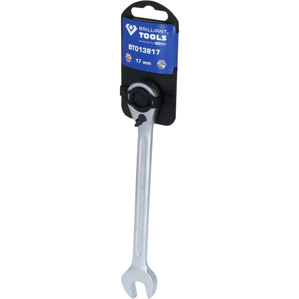 Brilliant Tools Ringmaulschlüssel mit Ratsche, 17 mm