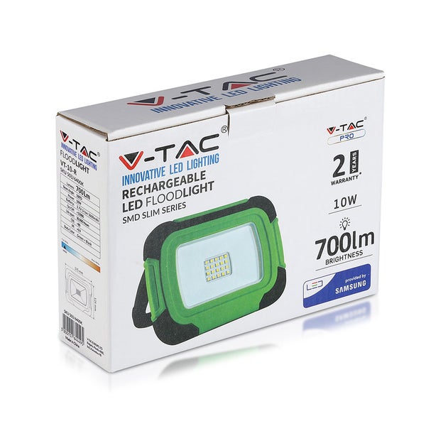 Verpackung eines wiederaufladbaren V-TAC LED-Strahlers