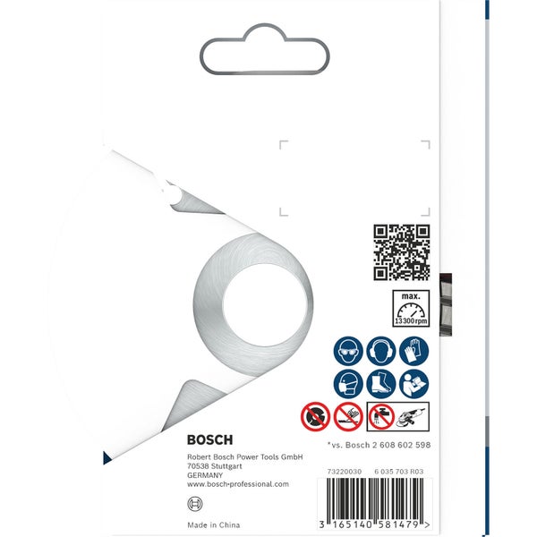Bosch Trennscheibe auf Verpackung
