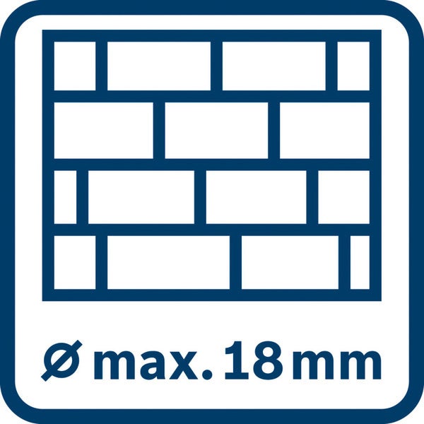 Bosch Akku-Bohrhammer mit SDS plus GBH 18V-18 / 2x 2,0 Ah Akku + Ladegerät in Handwerkerkoffer - 0611927001