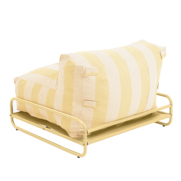 Modulares gestreiftes Gartenstuhl- und Gestellsystem 97 x 97 x 77 cm - Oviala