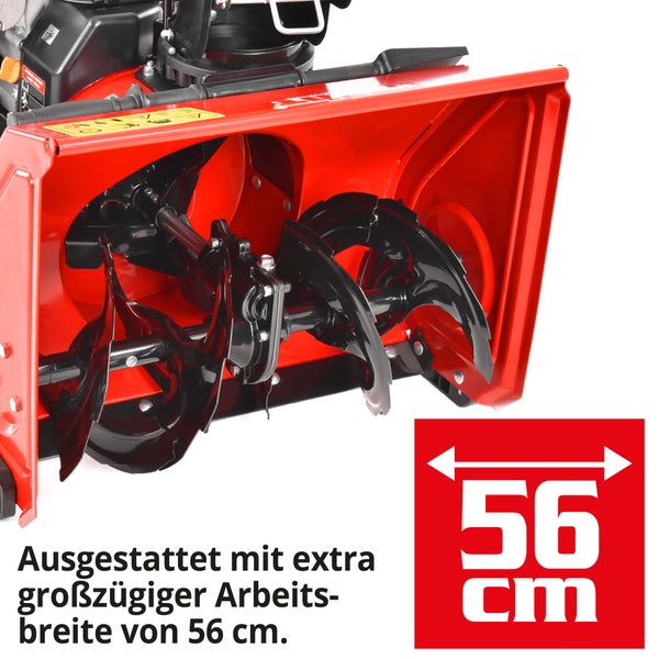 Schneefräse mit einer Arbeitsbreite von 56 Zentimeter