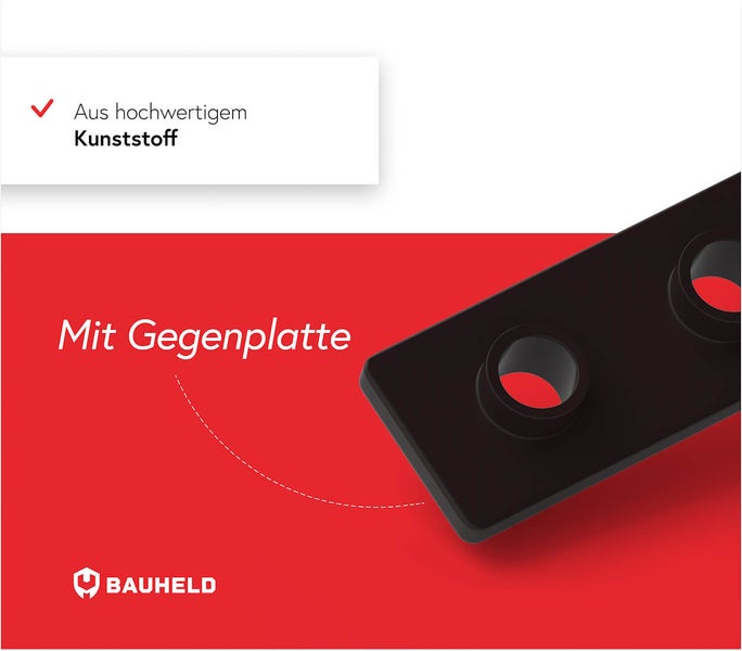Gegenplatte aus hochwertigem Kunststoff von Bauheld