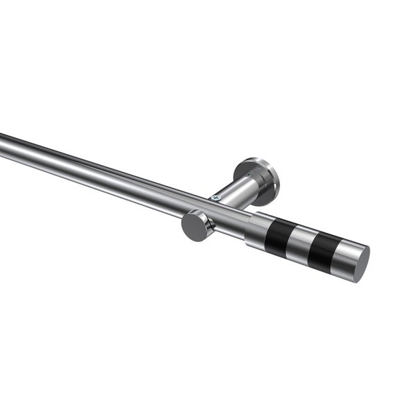 Gardinenstange aus Metall mit Halterung