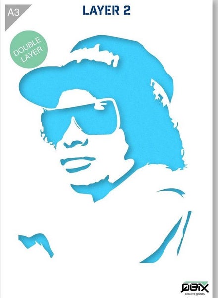 Eazy-e Schablone - 2 Schichten Kunststoff A3 Schablone