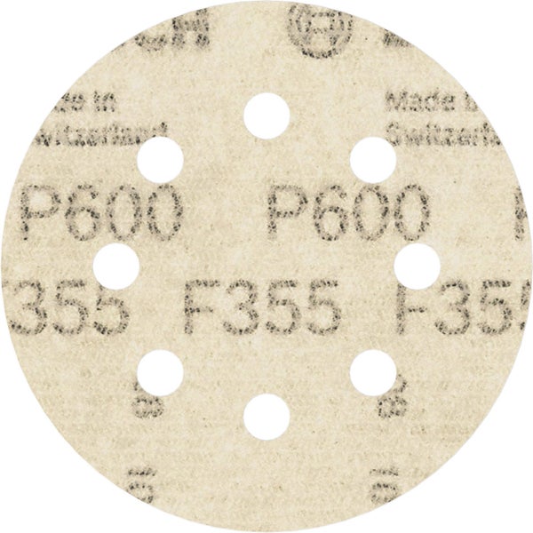 Schleifpapier Korn P600 mit Löchern