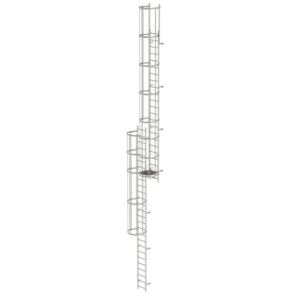 MUNK ortsfeste Steigleitern Edelstahl, 11,76m SH PG2