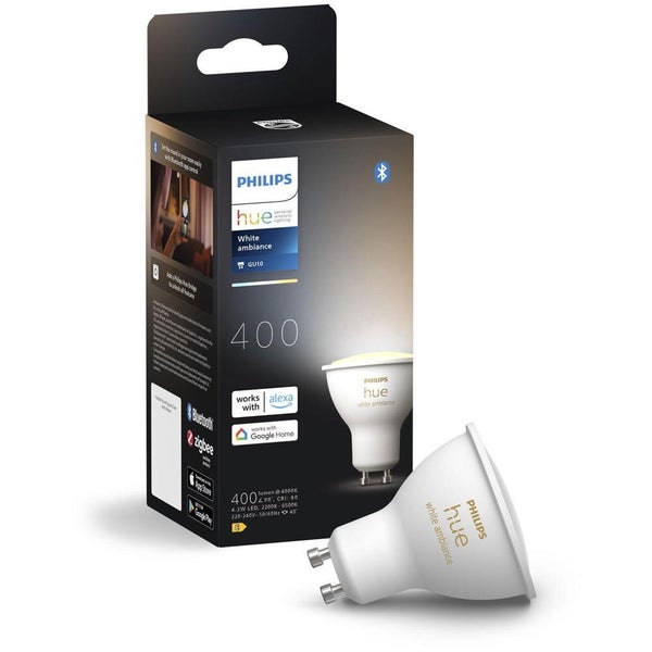 Philips Hue Bluetooth White Ambiance Lampe GU10 - Reflektor Par16 4,2W 400lm 1er Set