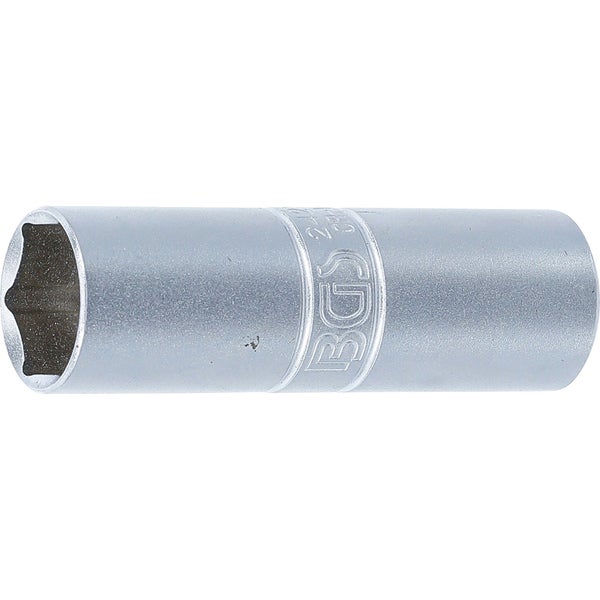 BGS Zündkerzen-Einsatz Sechskant dünnwandig Antrieb Innenvierkant 12,5 mm (1/2) SW 16 mm - 2425