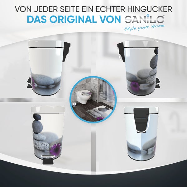 Sanilo Kosmetikeimer 3L mit Absenkautomatik Energy Stones