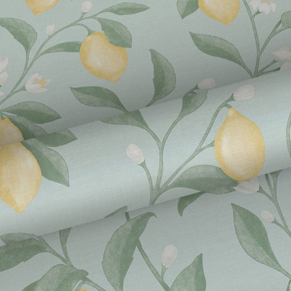 Dekorativer Stoff mit Zitronenmuster