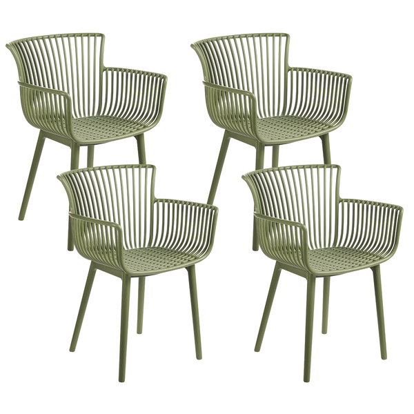 Gartenstuhl 4er Set PESARO Grün