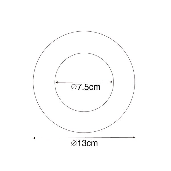 Spacer weiß für Einbaustrahler 7,5 - 13 cm - Spacer