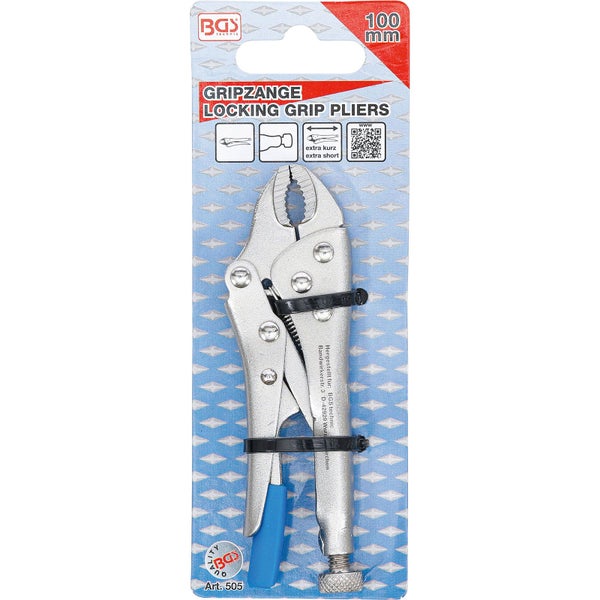 BGS technic Gripzange, 100 mm, auf Verpackung