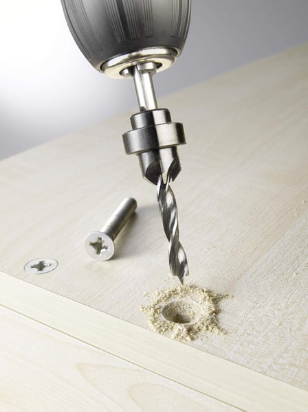 kwb Holzspiralbohrer Ø 3 mm mit Senker und Tiefenstop (CV-Stahl, individuell einstellbar)