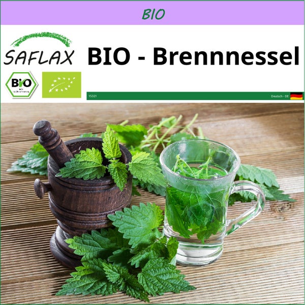 SAFLAX  - BIO - Brennnessel - Urtica dioica - 2000 Samen