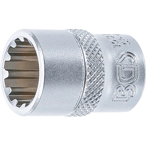 BGS Steckschlüssel-Einsatz Gear Lock Antrieb Innenvierkant 10 mm (3/8) SW 13 mm - 10313
