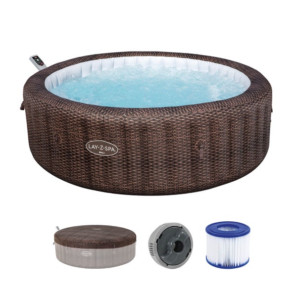 Lay-Z-Spa Bali Whirlpool mit Abdeckung und Filterkartusche