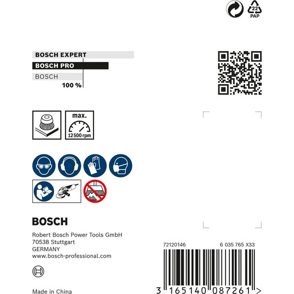 Bosch PRO Stainless Steel heavy Topfbürste 75 x 0,50 mm Gewinde - 2608622060