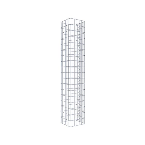 Gabionensäule 32 x 32 cm, MW 5 x 10 cm eckig - Höhe: 1,80 m