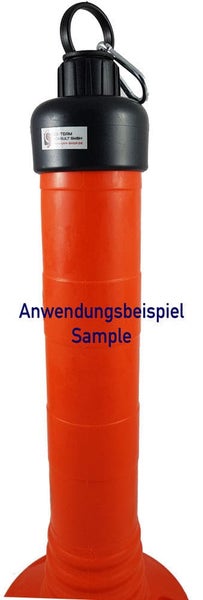 Kappe für Ösenschraube für flexible Absperrpfosten Kettenpfosten ohne Gewinde, Kappe weiß