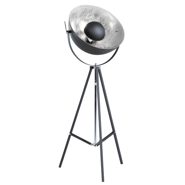 Stehlampe THAMES Metall Schwarz