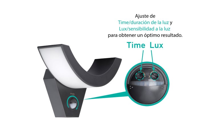 LED Außenleuchte mit Bewegungsmelder 3000K warmweiß Lima 10W Sensor Anthrazit IP54 Wandleuchte IP54 für Außenbereich