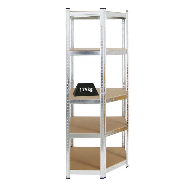 PROREGAL Eckregal Ragnar HxBxT 180 x 70 x 40 cm Fachlast 175 kg Verzinkt
