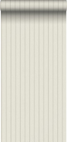 Gemütlicher Dachbodenraum mit Holzdecke, Wandpaneelen, Kommode, Korb und Zimmerpflanze.