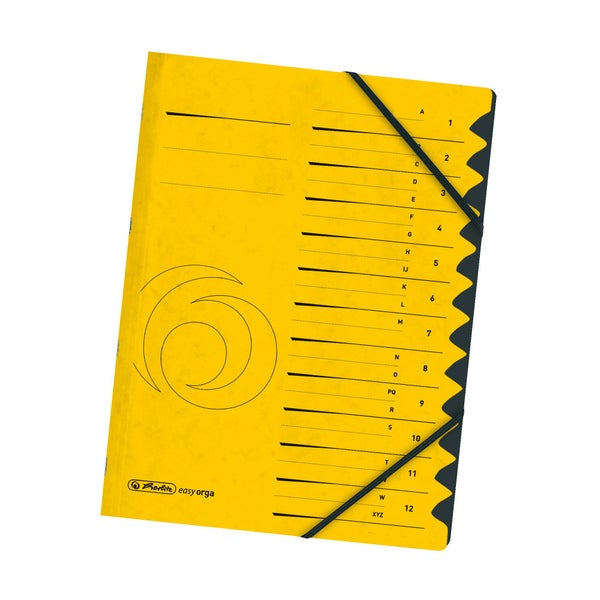 Herlitz Ordnungsmappe Quality 1-12 gelb
