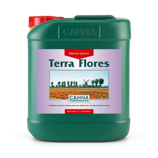 Canna Terra Flores Pflanzendünger für die Blütephase im Kunststoffkanister.