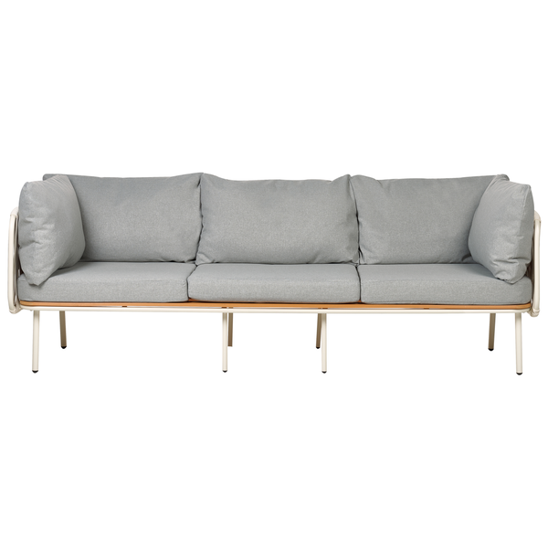 Gartensofa 3-Sitzer SENISE Metall Grau