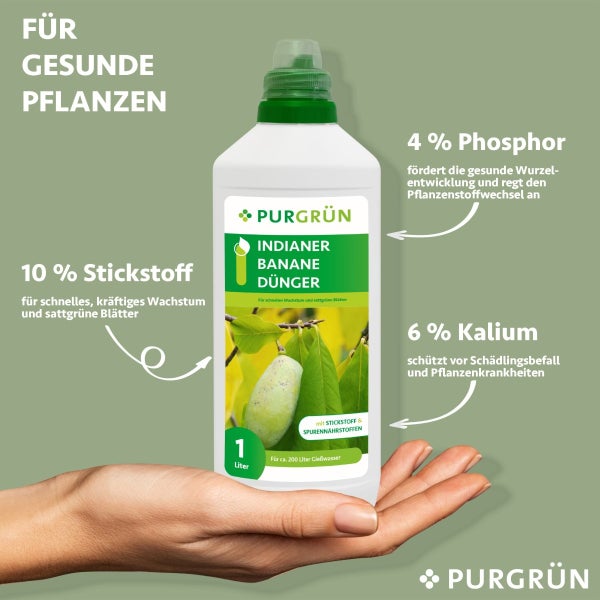 Purgrün Indianerbanane-Dünger 1 Liter