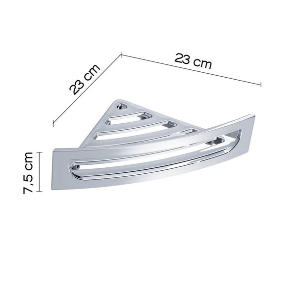 Verchromte platzsparende ABS Eckablage
